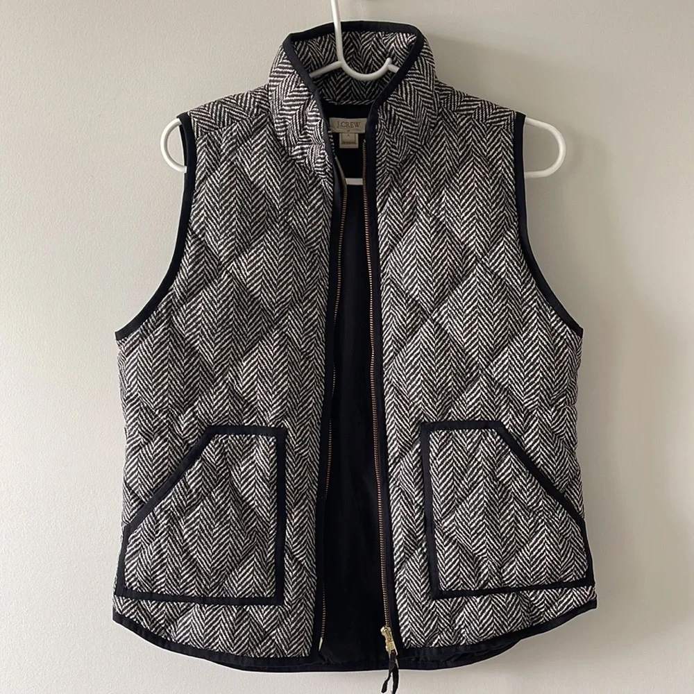 J. Crew Herringbone Vest S